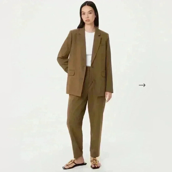 BNWT Frank and Oak Amelia Pants  in Sepia Size 8 - Picture 1 of 10
